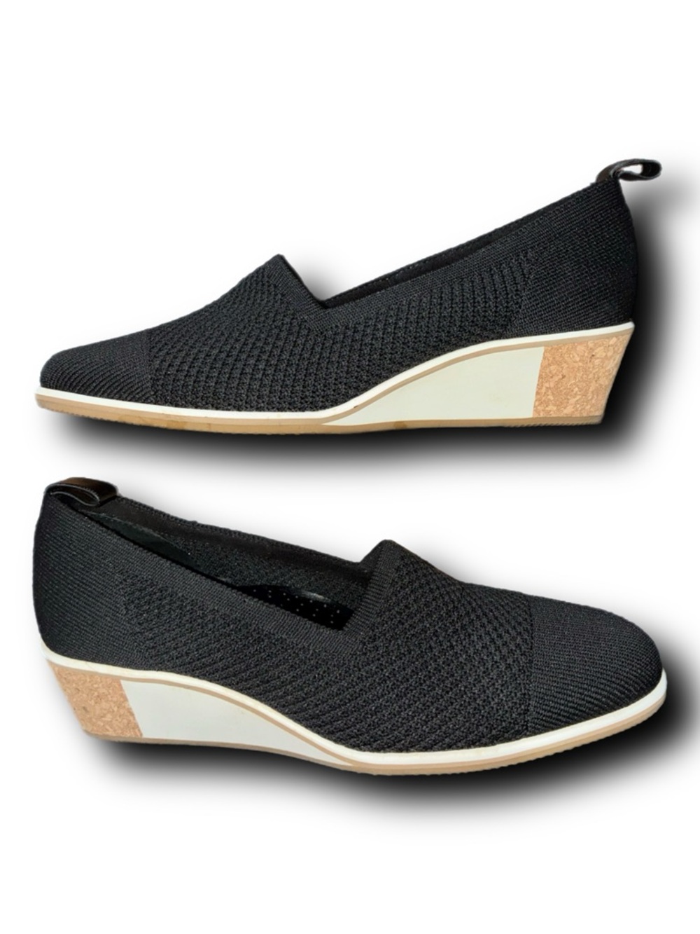 WOMEN'S VANELI GALEN WEDGE | BLACK KNIT STRETCH Size 8